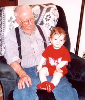 with Great-Grandpa